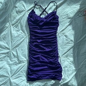 Lucy in the Sky Lizzy Ruched Halter Dress